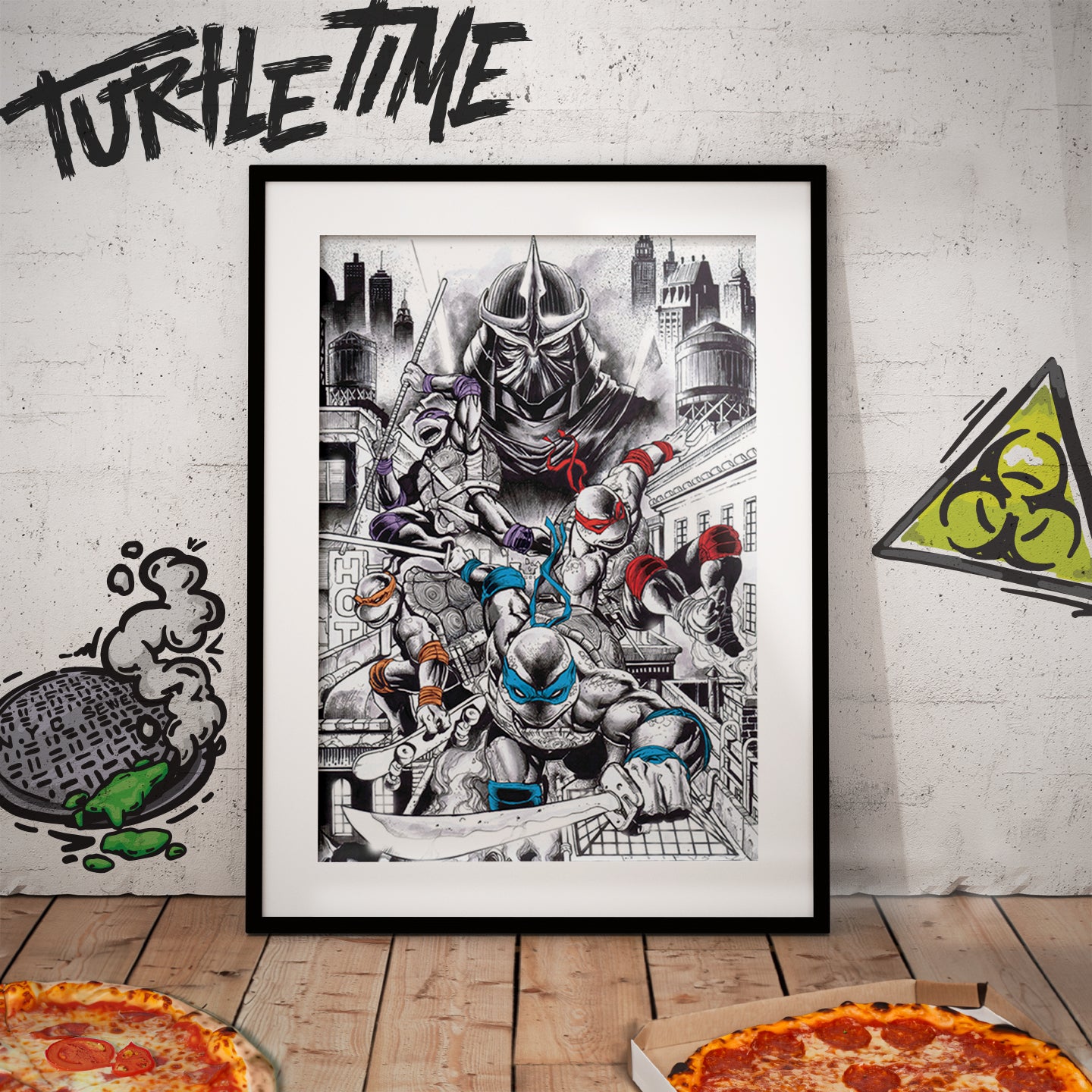 Limited edition Teenage Mutant Ninja Turtles art print from Fanattik