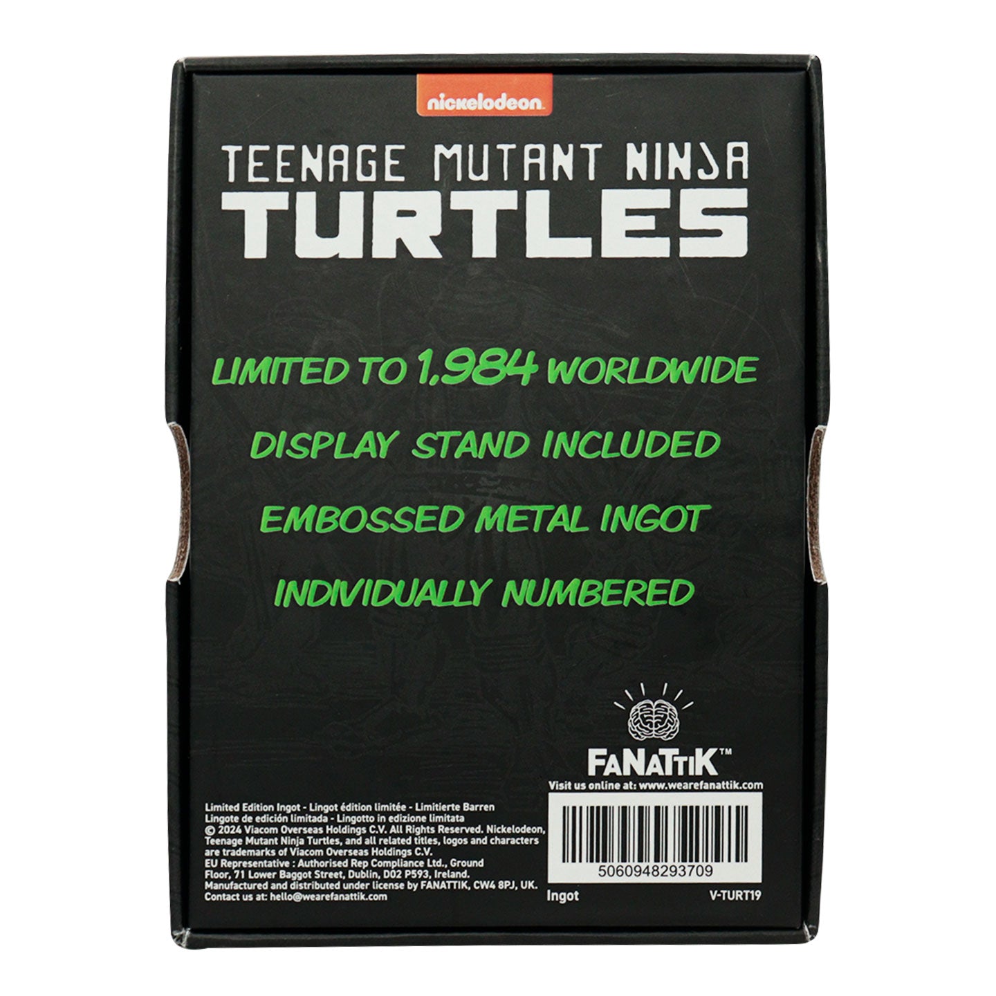 Limited edition Teenage Mutant Ninja Turtles collectible ingot from Fanattik