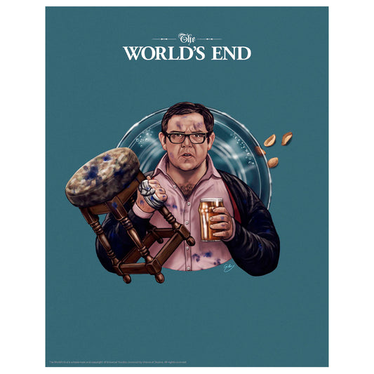 The World's End Limited Edition Nick Frost Art Print