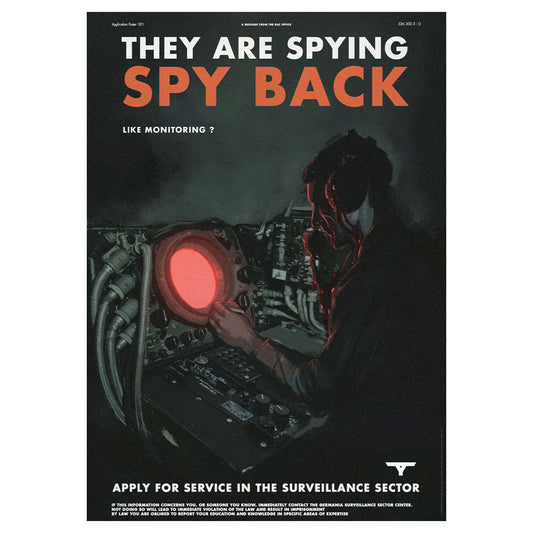 Wolfenstein Spy Back Limited Edition A3 Art Print