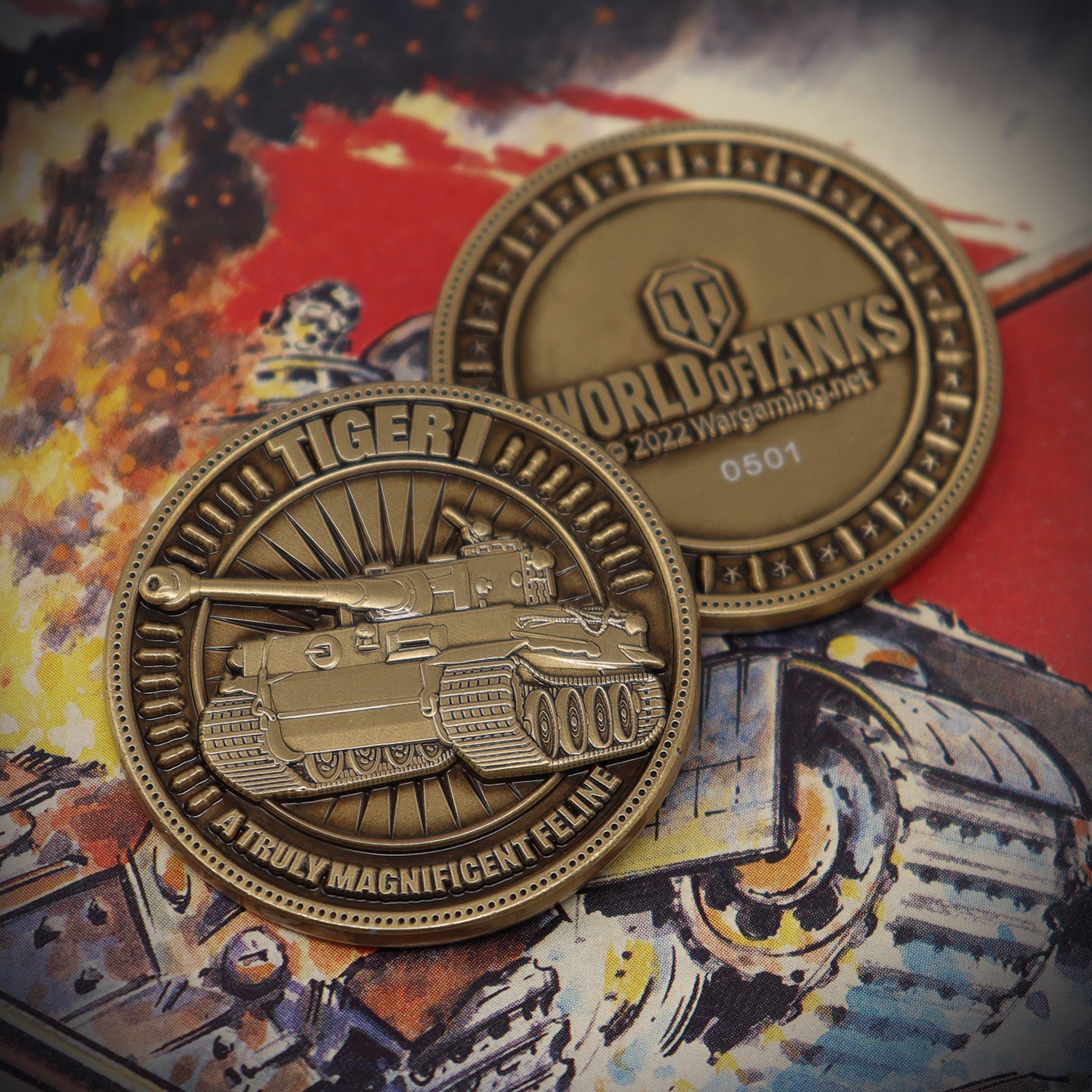 World of Tanks Limited Edition Tiger I Tank Collectible Coin