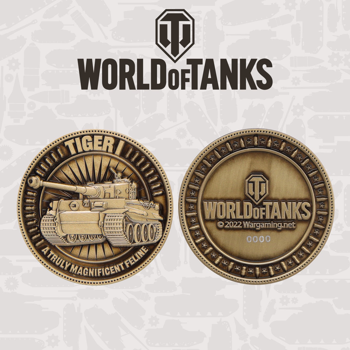 World of Tanks Limited Edition Tiger I Tank Collectible Coin