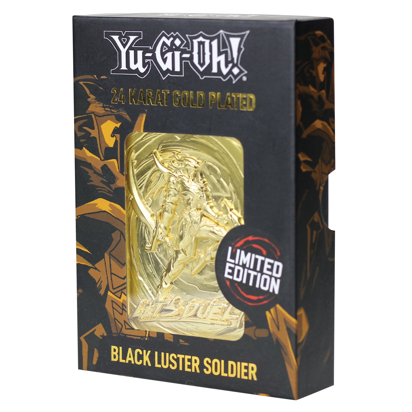Yu-Gi-Oh! Limited Edition 24k Gold Plated Black Luster Soldier Metal C Fanattik Yu-Gi-Oh! Limited Edition 24k Gold Plated Black Luster Soldier Metal C Fanattik