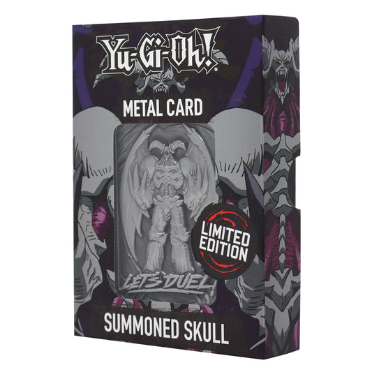 Yu-Gi-Oh! limited edition summoned skull metal card from Fanattik