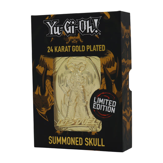 Yu-Gi-Oh! Limited Edition 24k Gold Plated Summoned Skull Metal Card Packaging