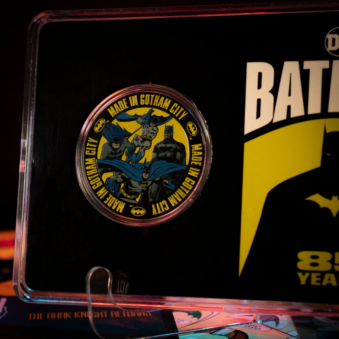 Batman 85th anniversary collectible coin from Fanattik