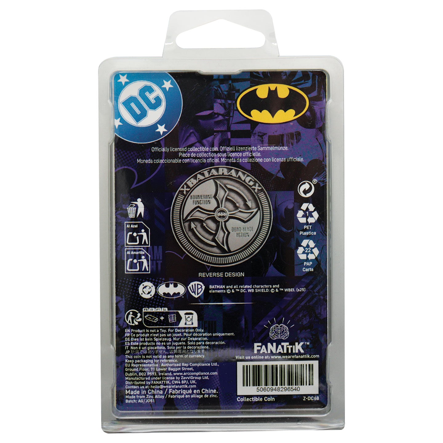 DC Batman Caped Crusader Limited Edition Coin