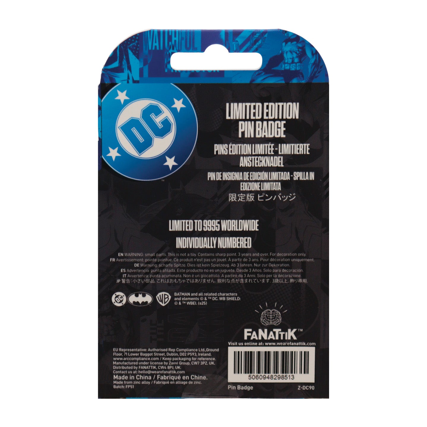 Batman Gotham City Guardian Pin Badge