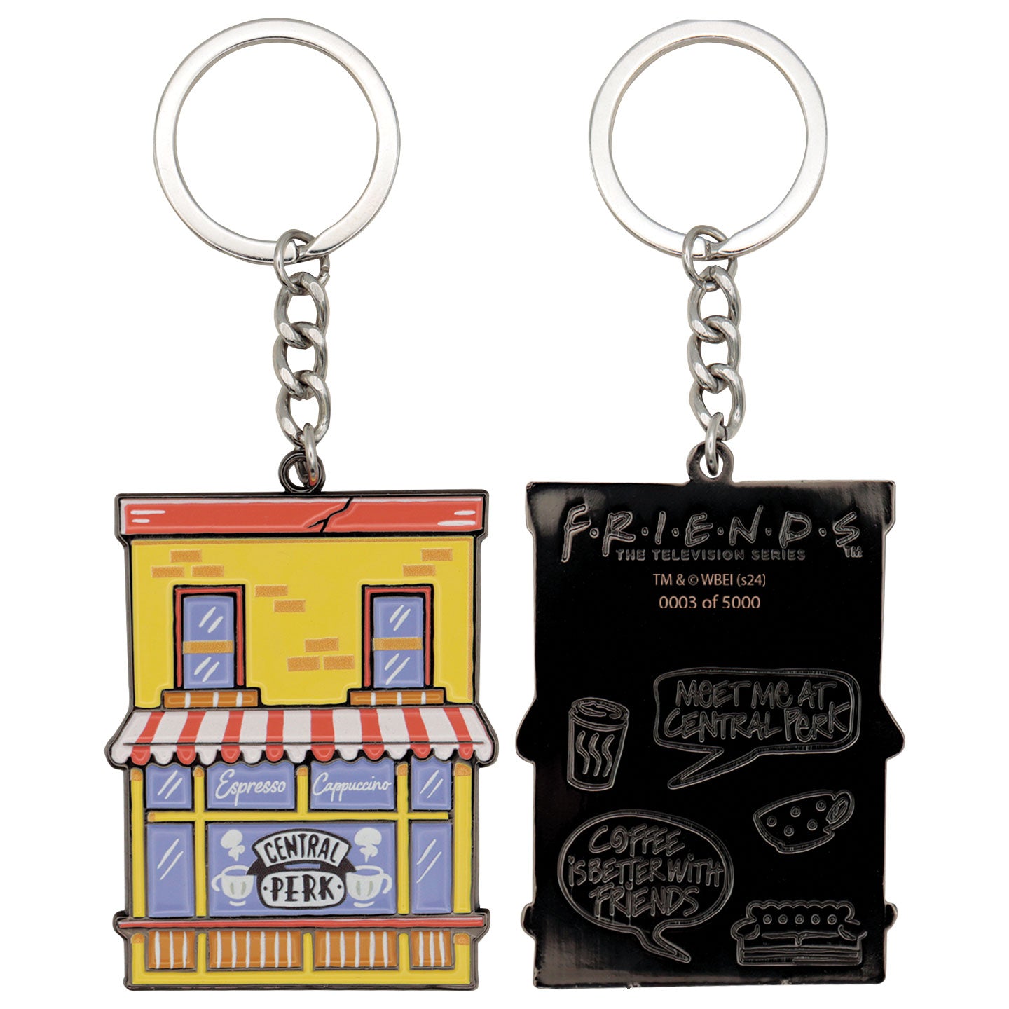 Friends Central Perk Keyring Front and Reverse