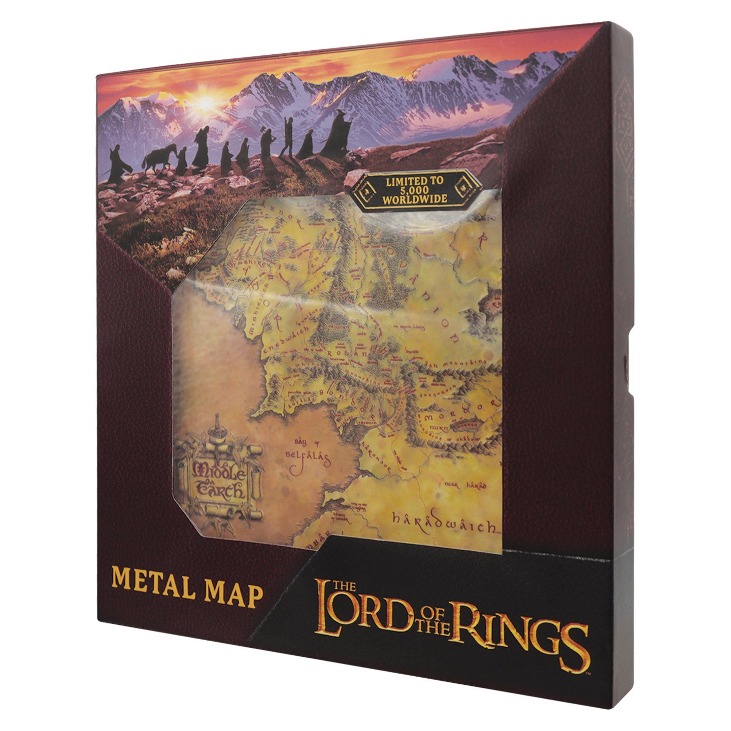 The Lord of the Rings Metal Map Packaging