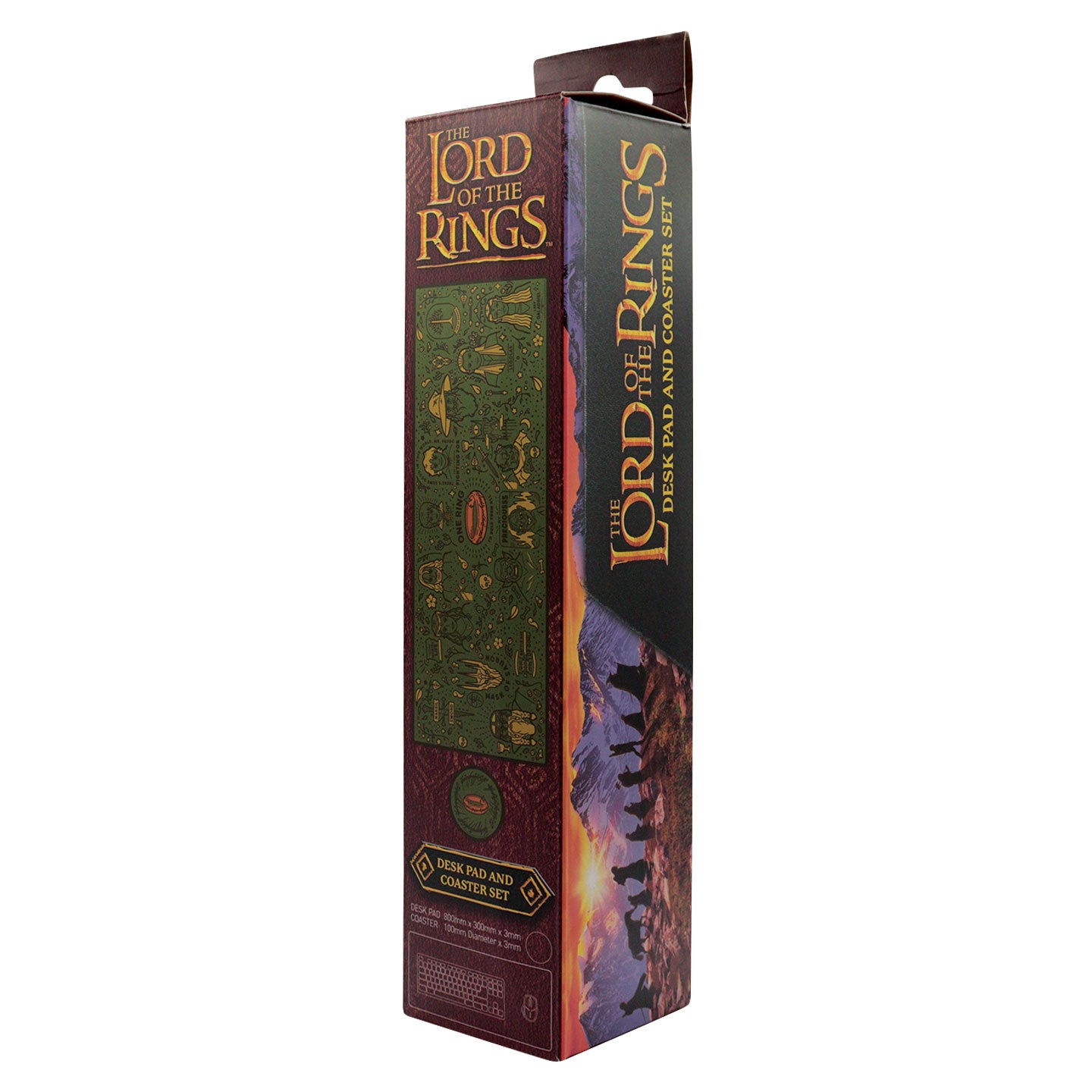 Lord of the Rings Desk Pad & Coaster Set Packaging