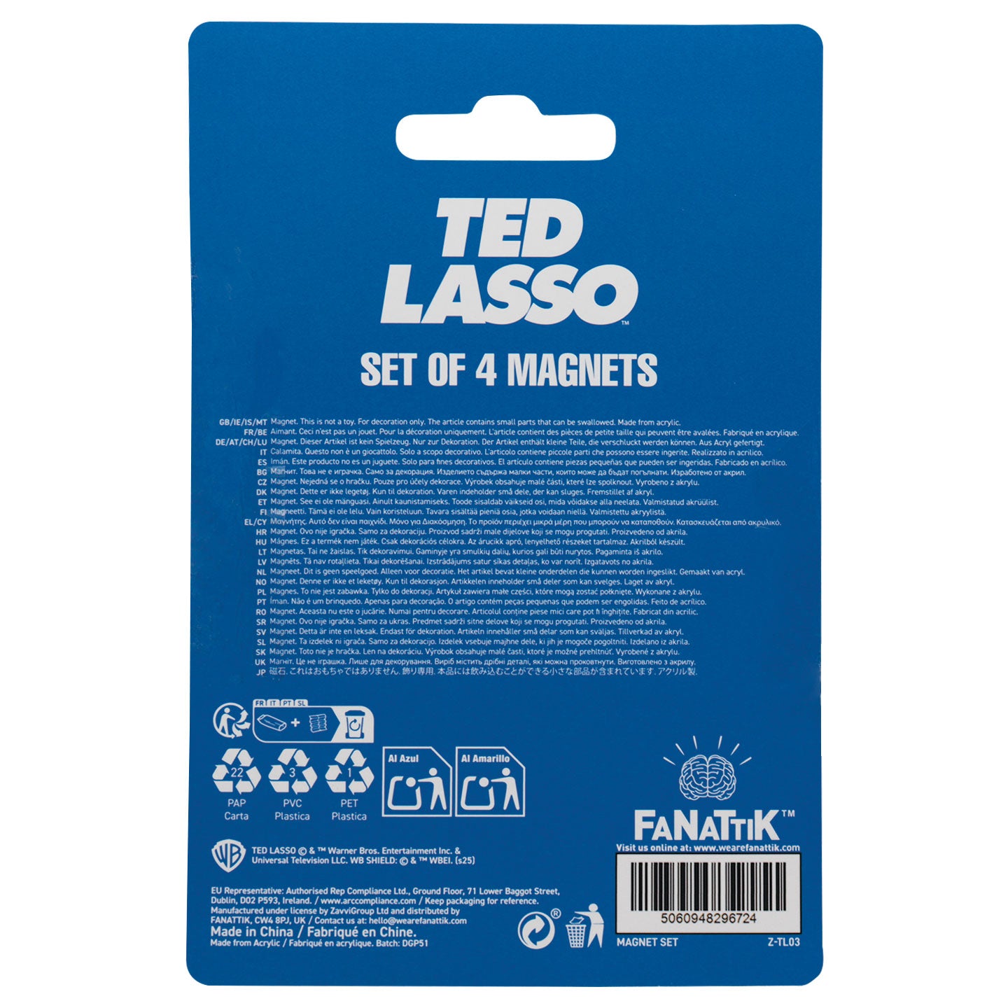 Ted Lasso Set of 4 Magnets