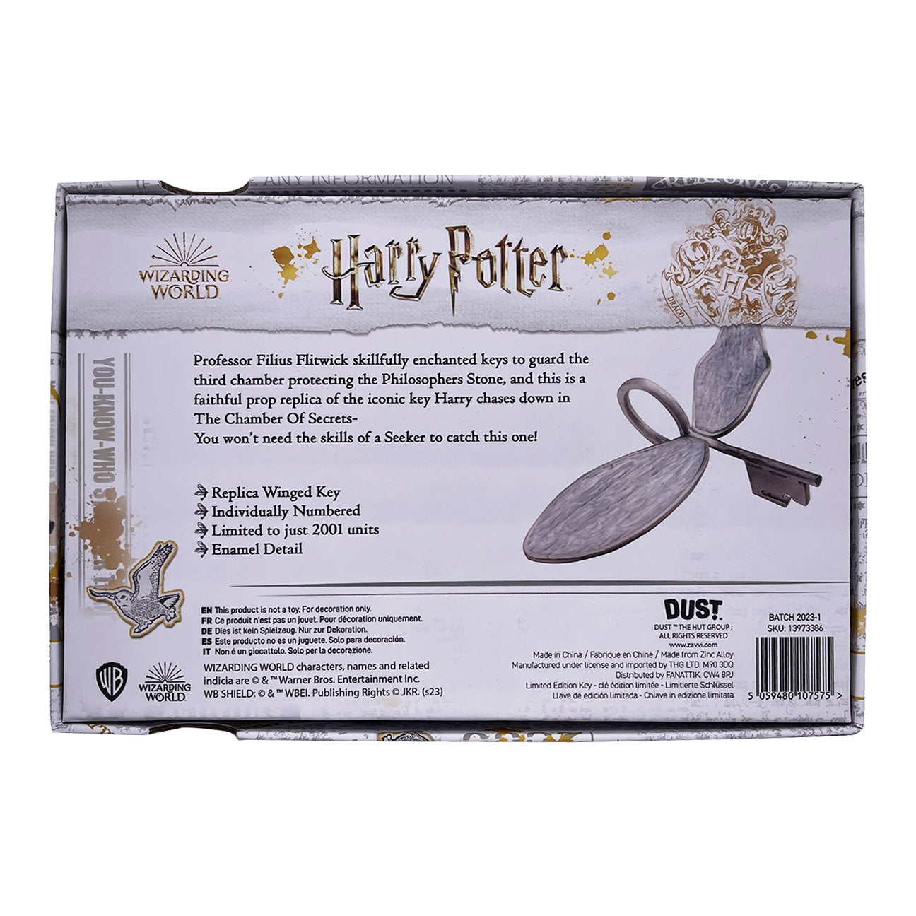 Harry Potter Winged Key Metal Prop Replica from Fanattik