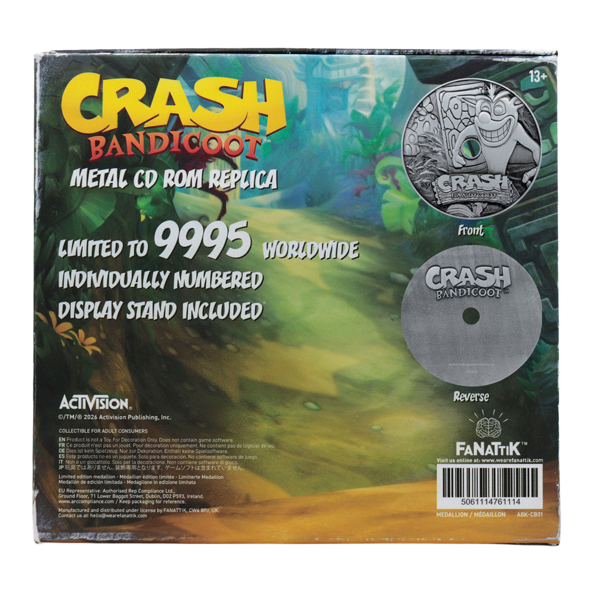 Crash Bandicoot - Limited Edition Metal CD-ROM Collectible