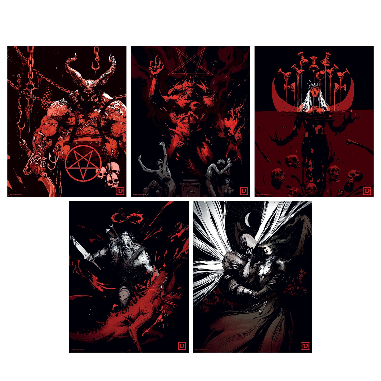 Diablo - Limited Edition Set of Five Lithographs