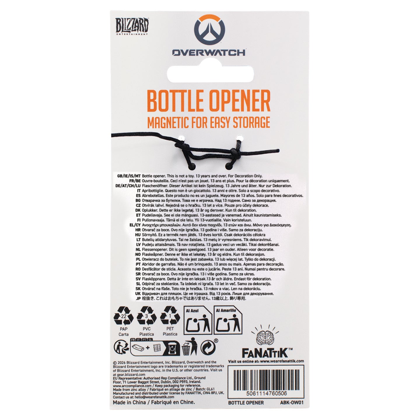 Overwatch - Logo Magnetic Bottle Opener