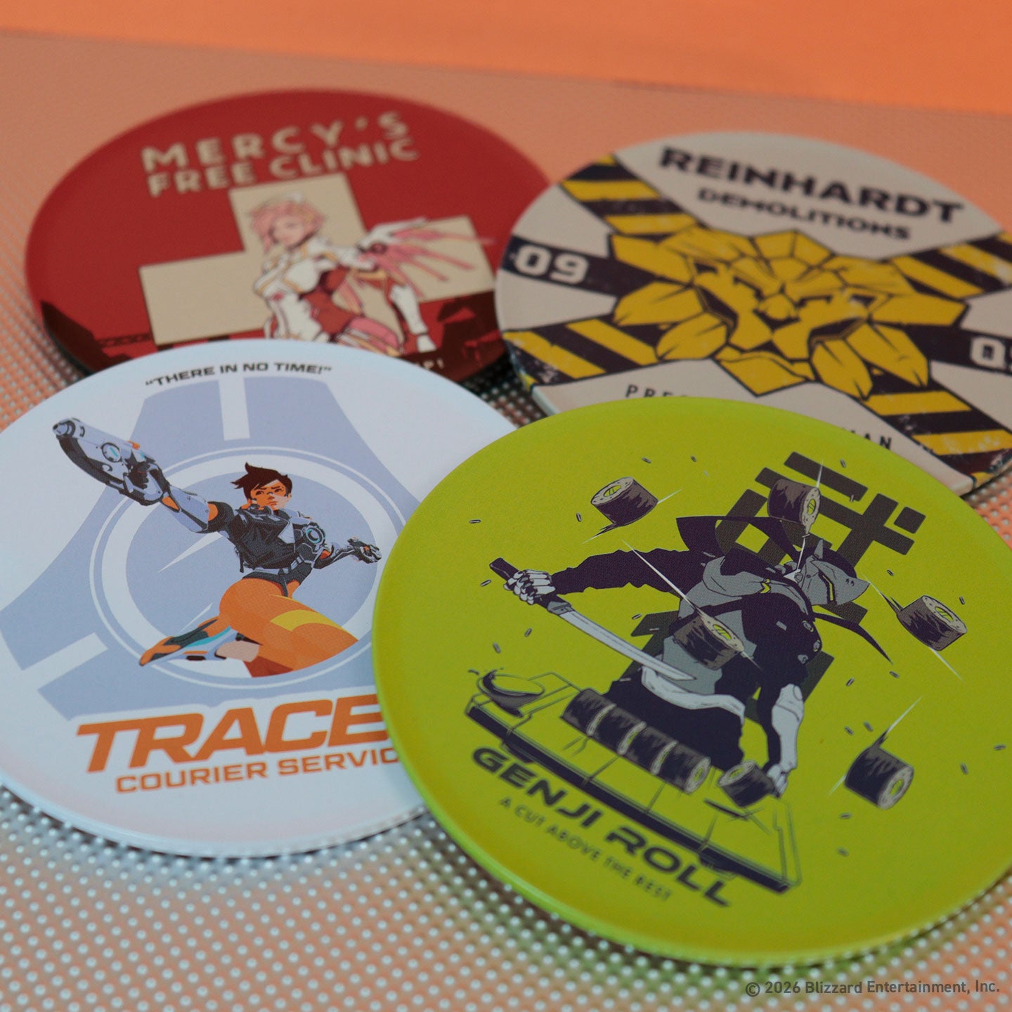 Overwatch - Set of Four Printed Metal Coasters