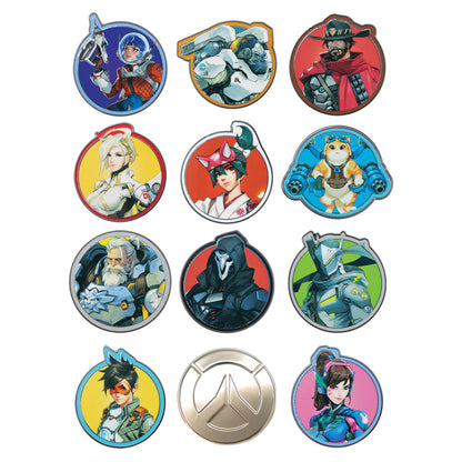 Overwatch - Mystery Pin Badge CDU of 12 Blind Boxes