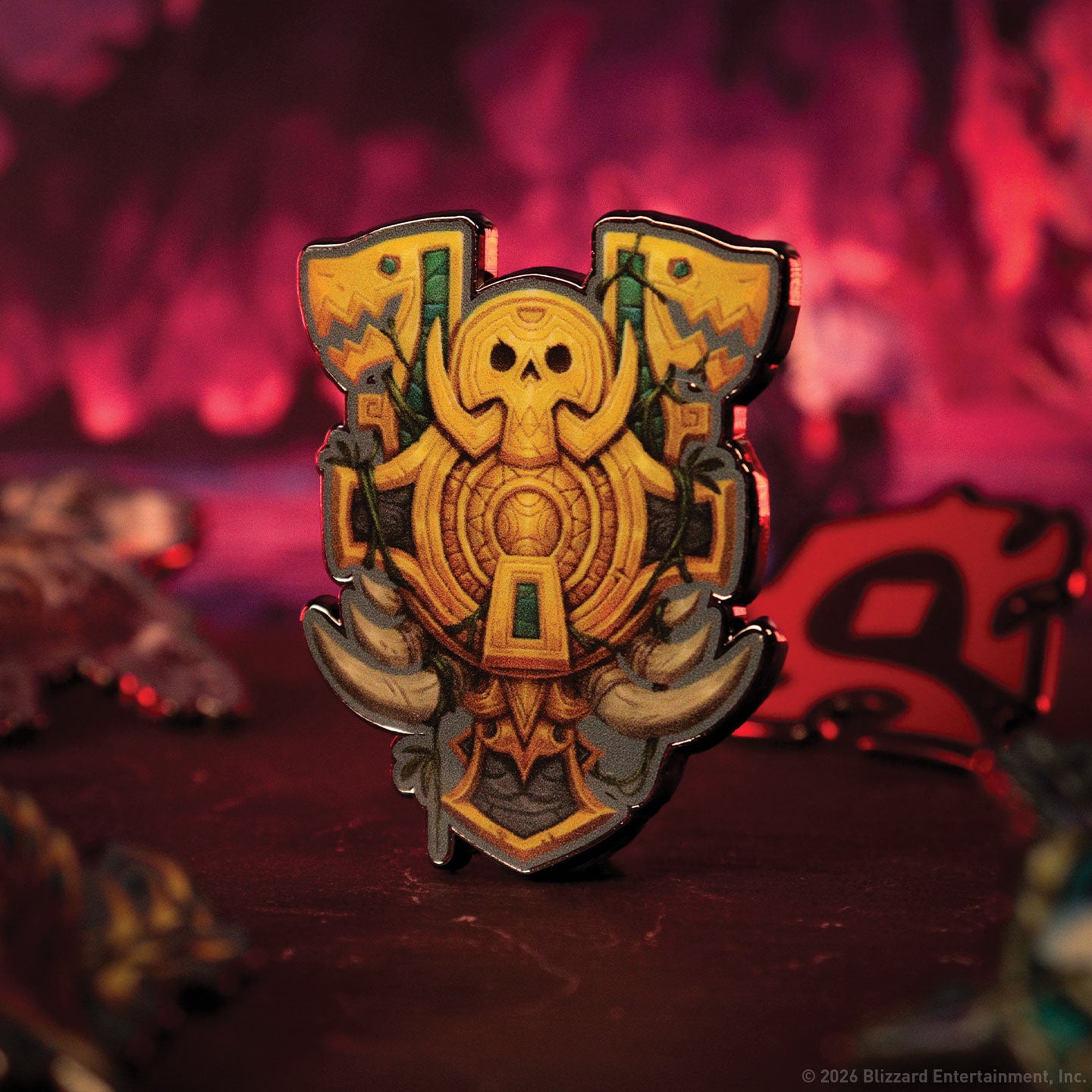 World of Warcraft - Horde Mystery Pin Badge CDU featuring 12 Blind Boxes