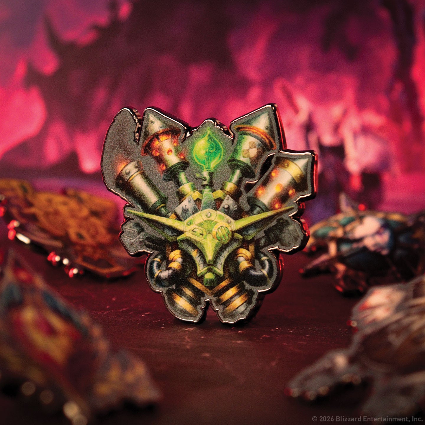World of Warcraft - Horde Mystery Pin Badge CDU featuring 12 Blind Boxes