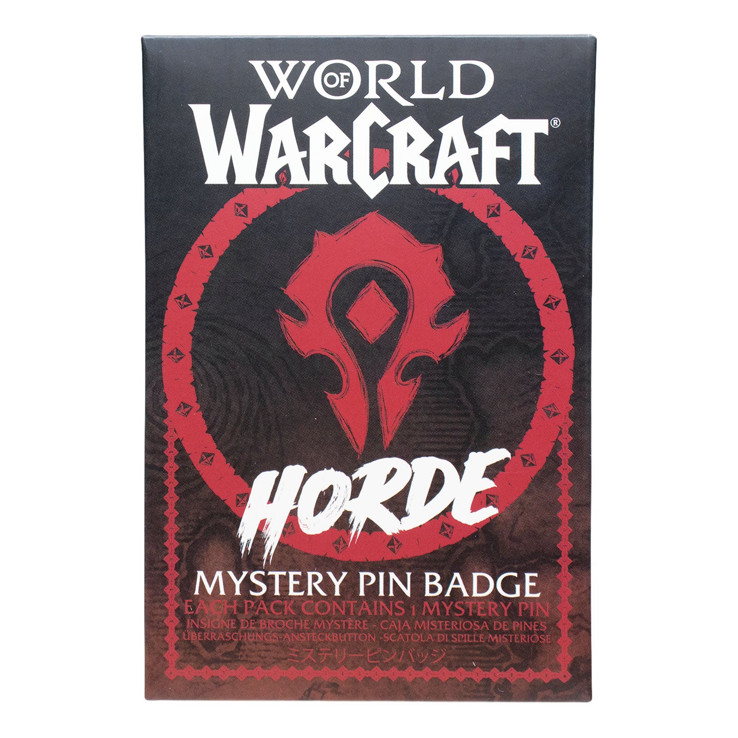 World of Warcraft - Horde Mystery Pin Badge CDU featuring 12 Blind Boxes