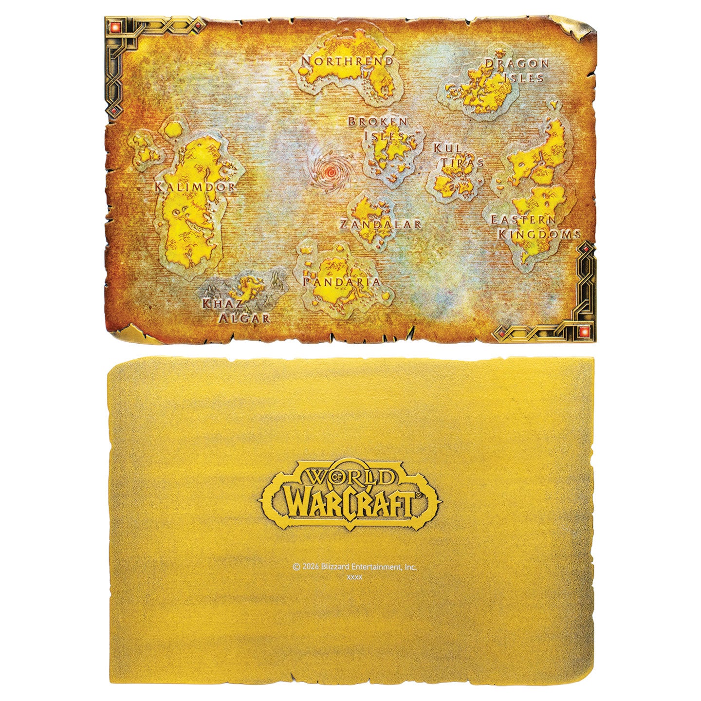 World of Warcraft - Limited Edition Metal Map of Azeroth