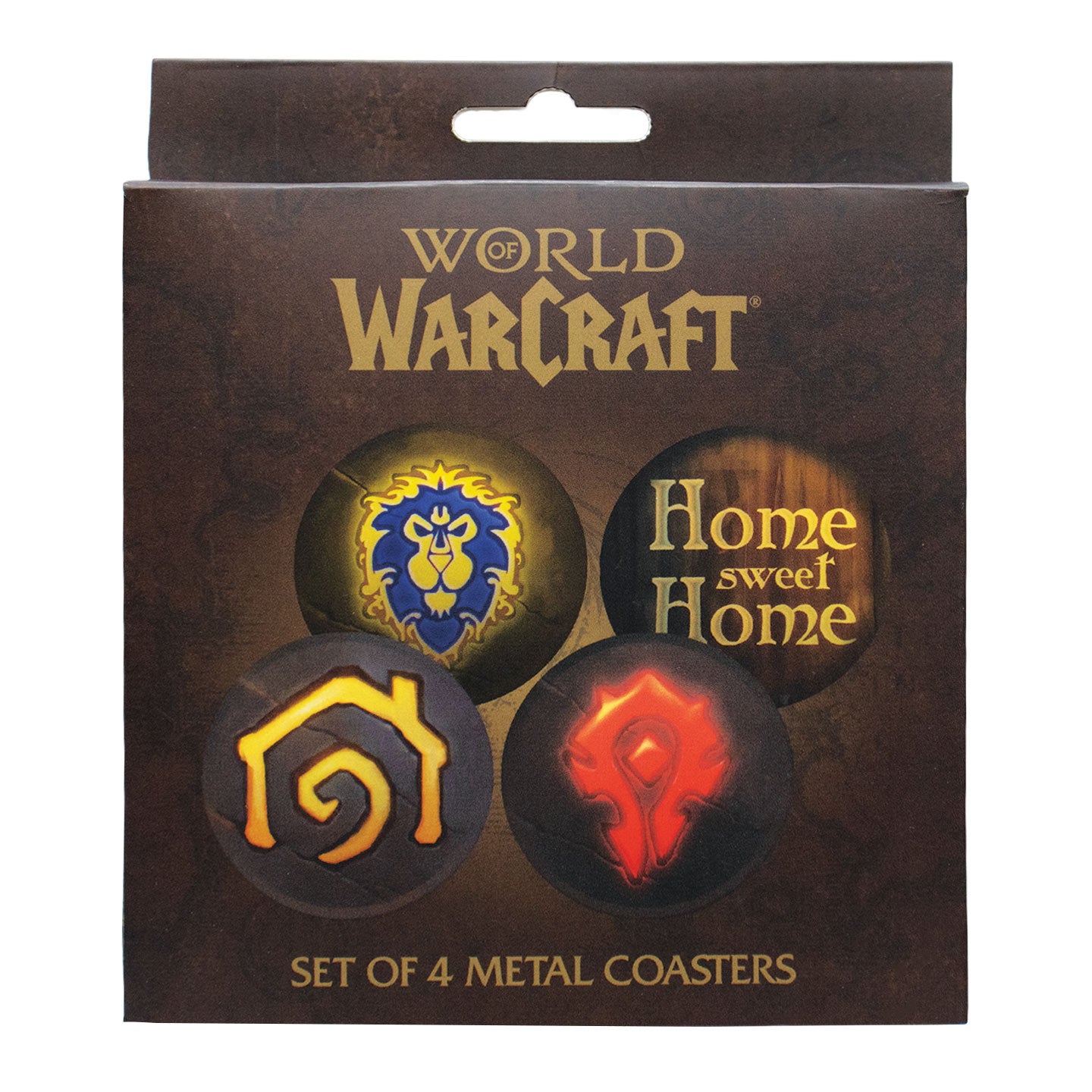World of Warcraft - Set of Four Printed Metal Coasters