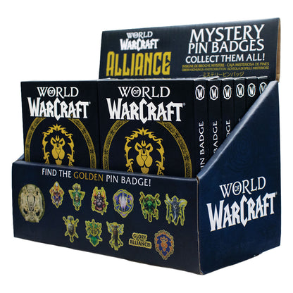 World of Warcraft - Alliance Mystery Pin Badge CDU featuring 12 Blind Boxes