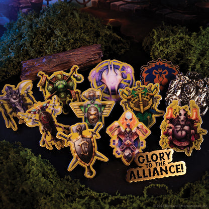 World of Warcraft - Alliance Mystery Pin Badge CDU featuring 12 Blind Boxes