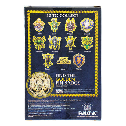 World of Warcraft - Alliance Mystery Pin Badge CDU featuring 12 Blind Boxes