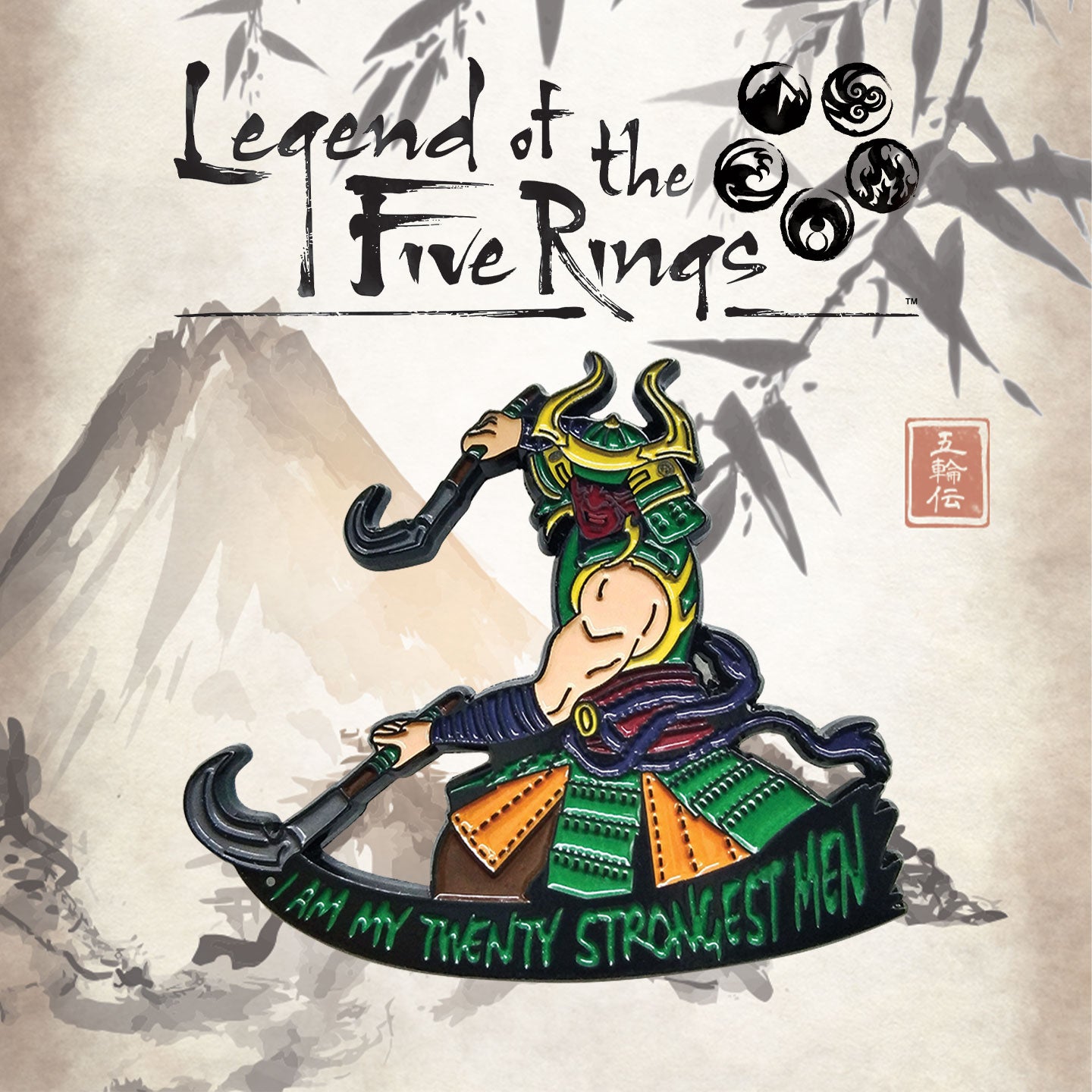 Legend of the Five Rings Limited Edition Yoritomo Pin Badge