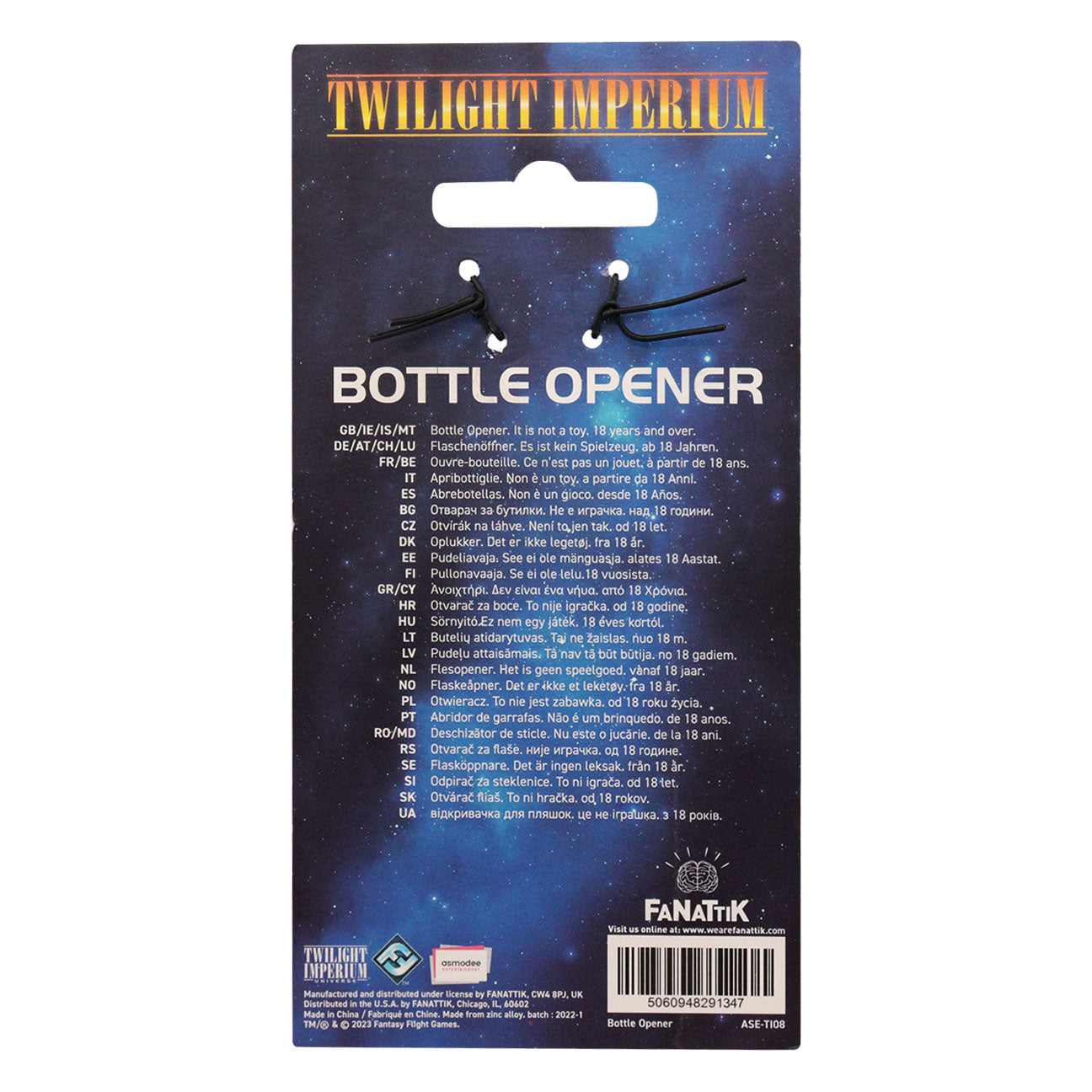 Twilight Imperium heavy duty bottle opener from Fanattik