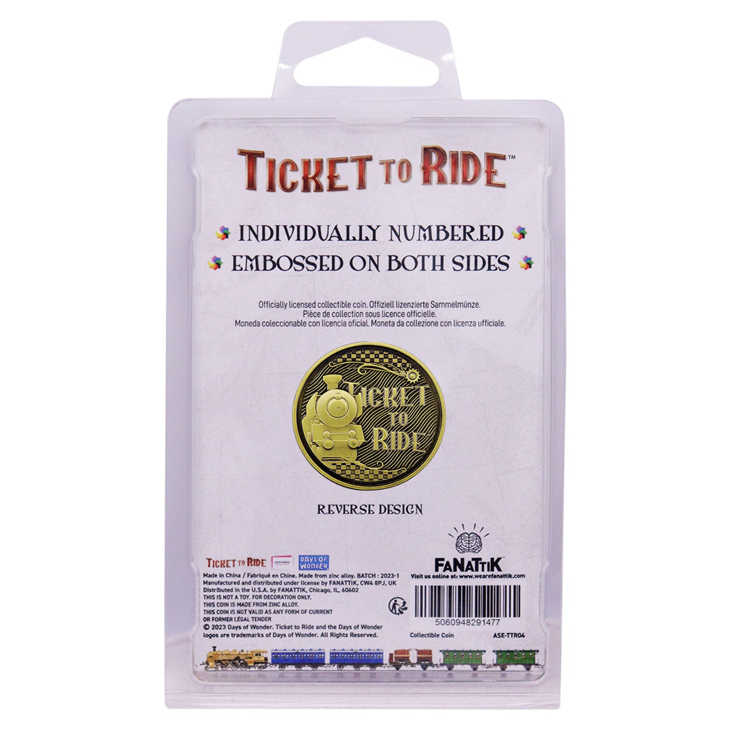 Ticket to Ride Limited Edition Collectible Train Coin