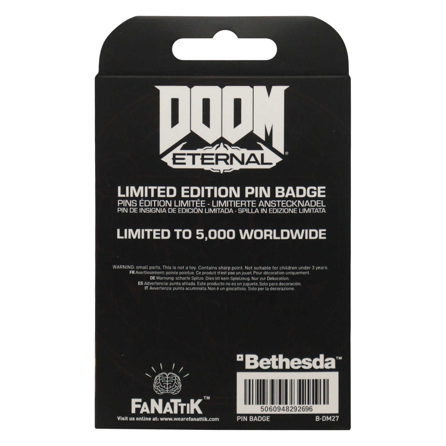 DOOM Eternal Limited Edition Doom Slayer Enamel Pin Badge