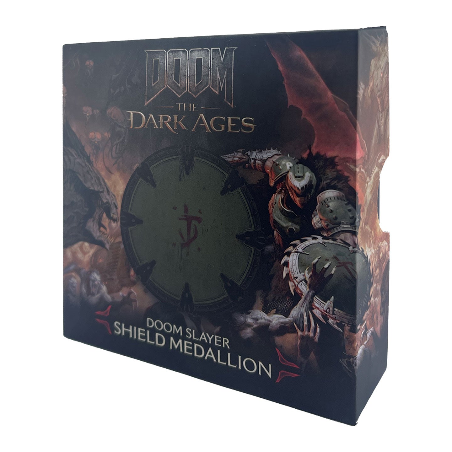 DOOM: The Dark Ages Saw Shield Medallion and Art Card