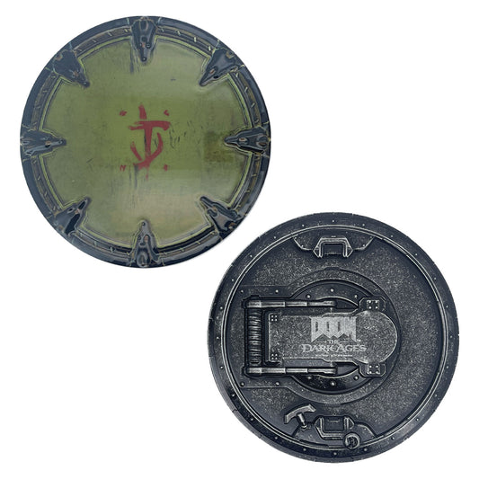 DOOM: The Dark Ages Saw Shield Medallion and Art Card