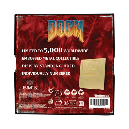 DOOM - Floppy Disk Limited Edition Imitation Gold Plated Replica
