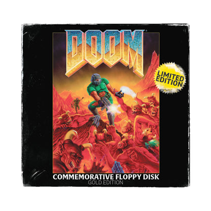 DOOM - Floppy Disk Limited Edition Imitation Gold Plated Replica