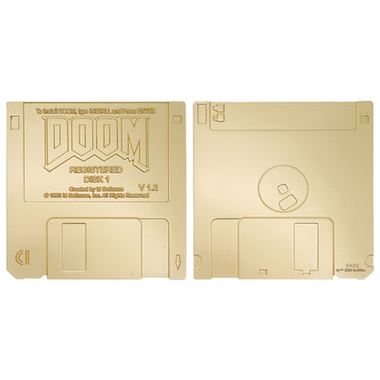 DOOM - Floppy Disk Limited Edition Imitation Gold Plated Replica