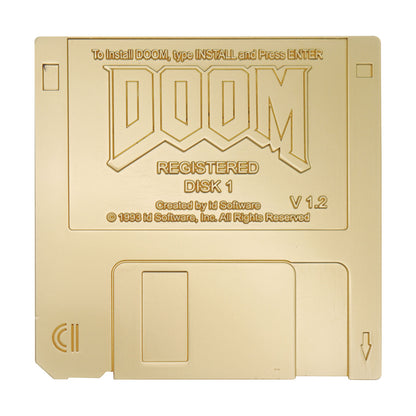 DOOM - Floppy Disk Limited Edition Imitation Gold Plated Replica