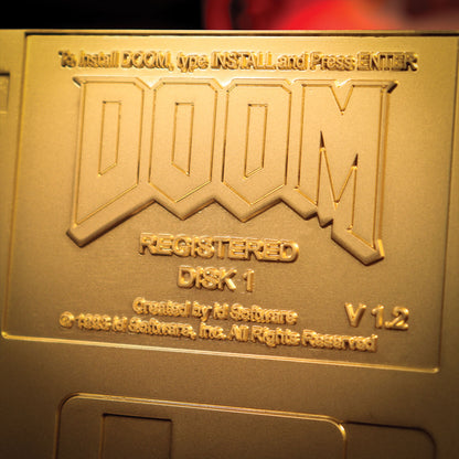 DOOM - Floppy Disk Limited Edition Imitation Gold Plated Replica
