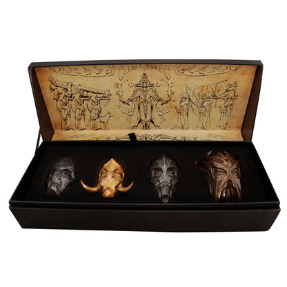The Elder Scrolls V: Skyrim Set of 4 Scaled Replica Dragon Priest Masks