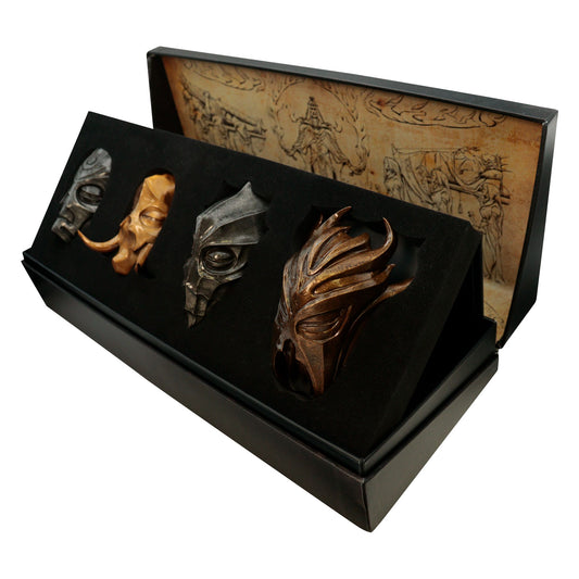 The Elder Scrolls V: Skyrim Set of 4 Scaled Replica Dragon Priest Masks
