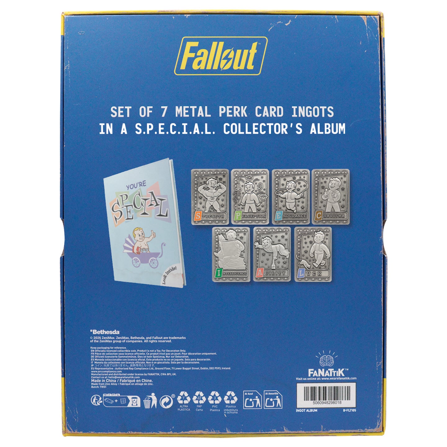 Fallout – S.P.E.C.I.A.L. Perk Card Ingot Collector’s Album