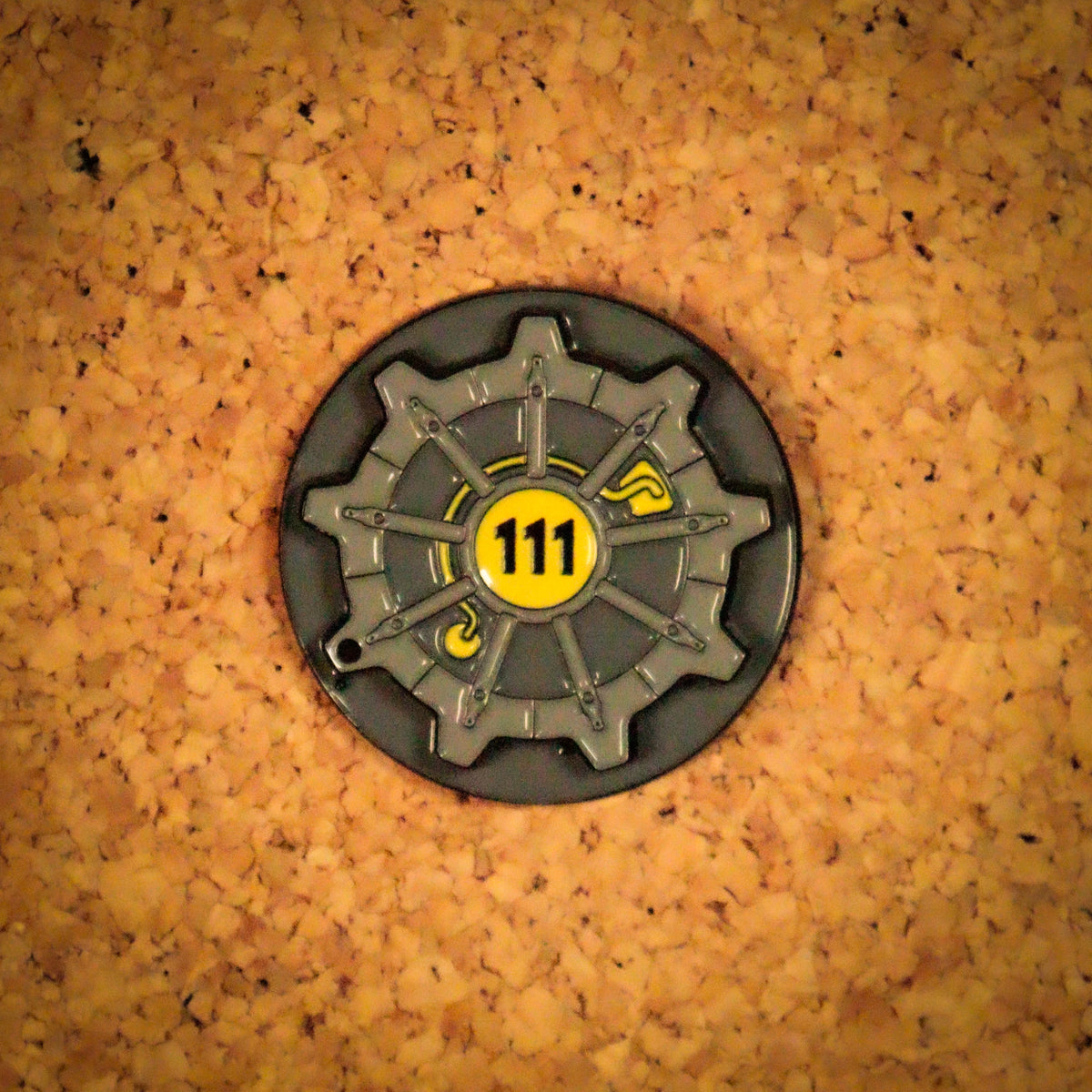 Fallout – Vault Door 111 Hinged Pin Badge