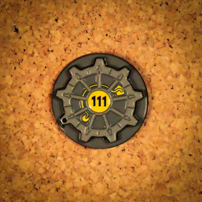 Fallout – Vault Door 111 Hinged Pin Badge