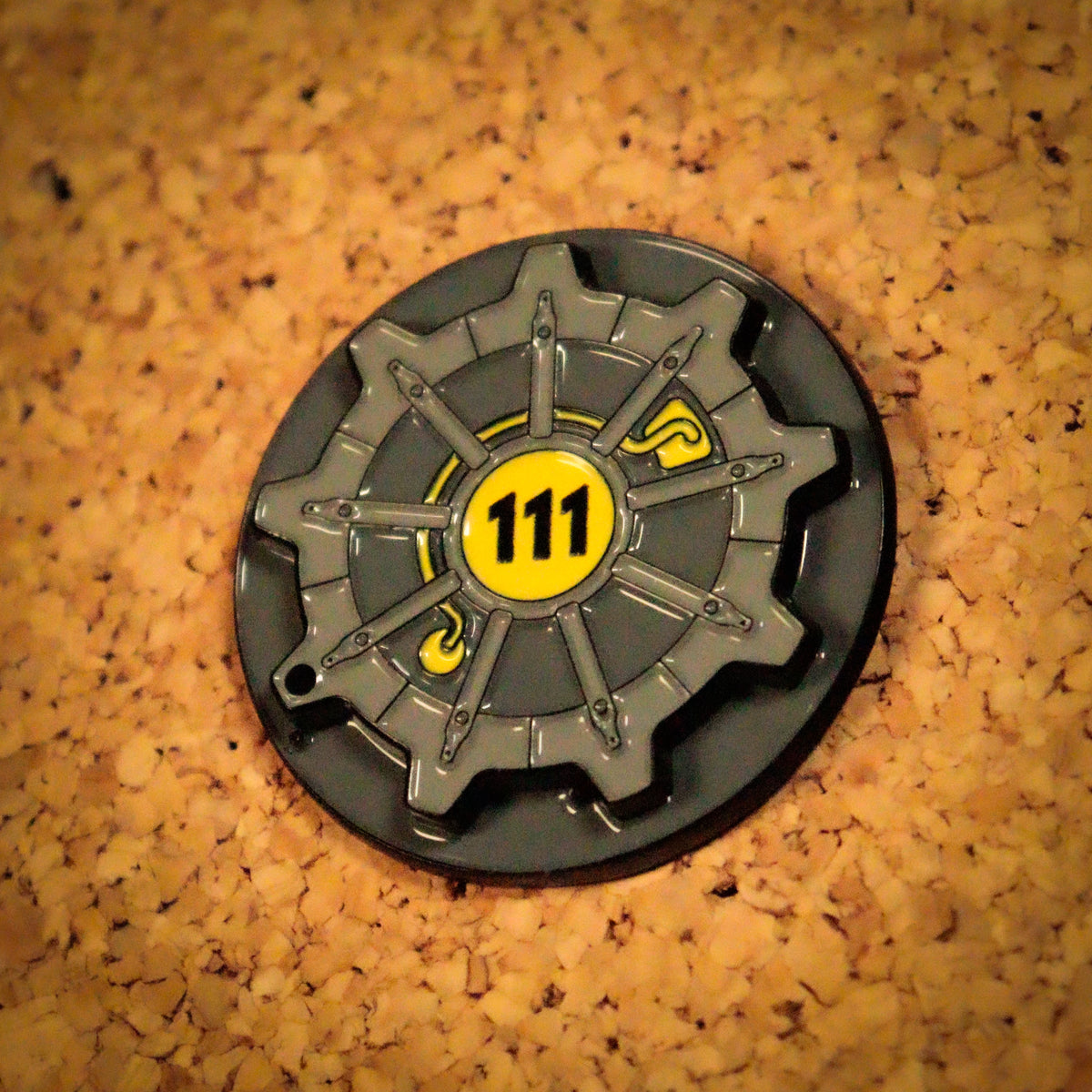 Fallout – Vault Door 111 Hinged Pin Badge