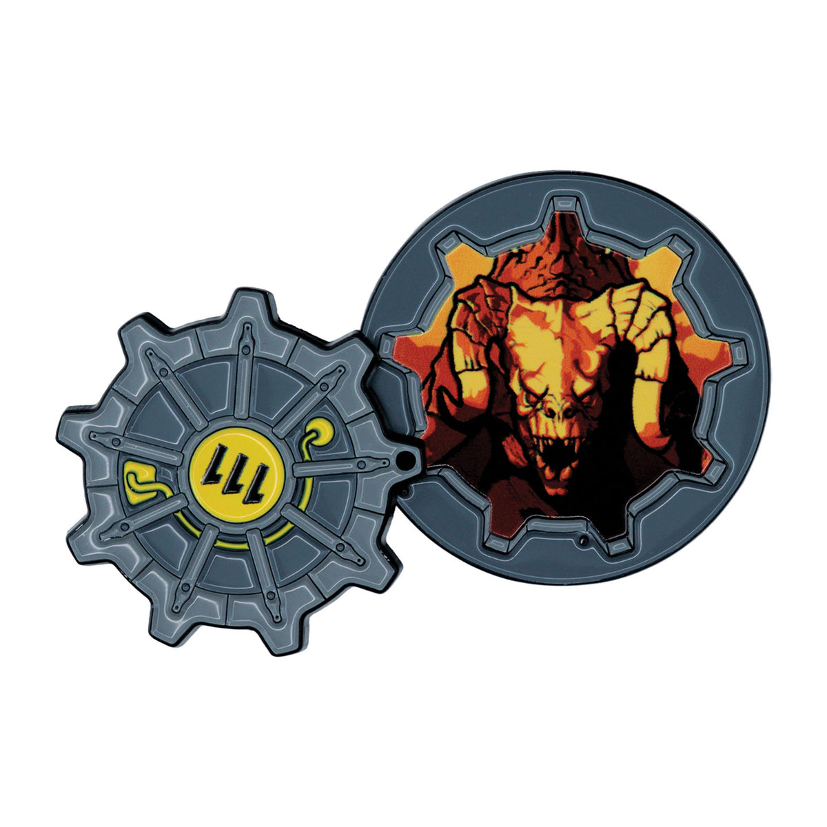 Fallout – Vault Door 111 Hinged Pin Badge