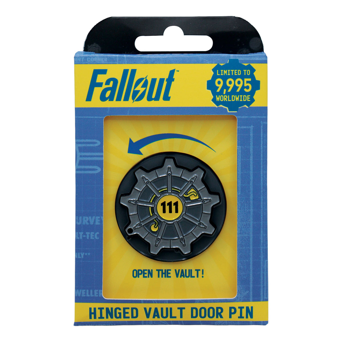 Fallout – Vault Door 111 Hinged Pin Badge