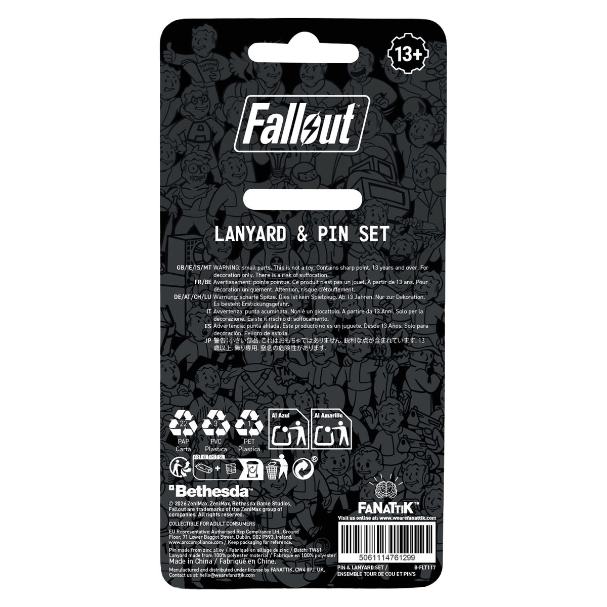 Fallout – Vault-Tec Overseer Lanyard and Pin Set